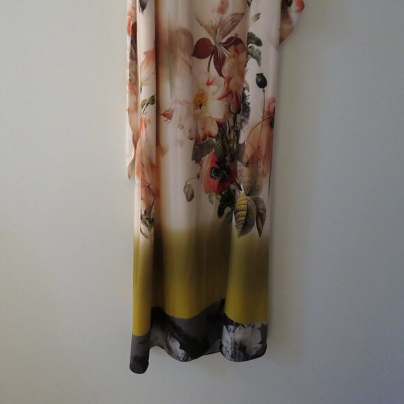 TED BAKER Aymay Opulent Bloom Floral Silk Maxi Dress Wedding - Ted Size 0 - Picture 12 of 16